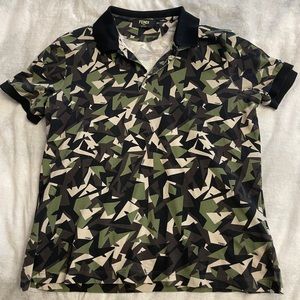 Fendi Camo Button Up Size: L   Used